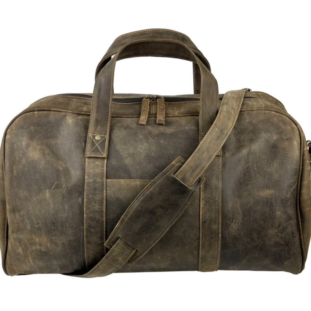 WINSTON COLLECTION Country Club Duffel Bag in Crazy Horse Leather Unisex